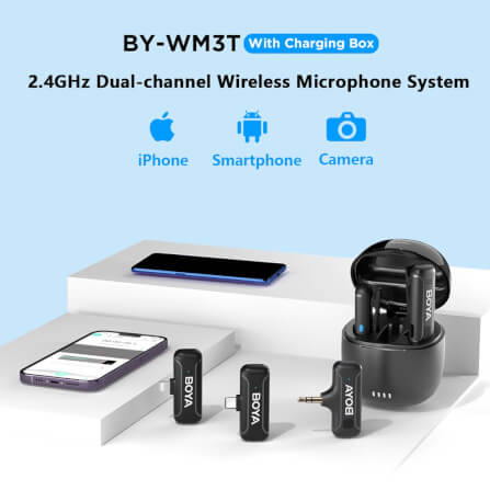 ไมโครโฟนไร้สาย BOYA MICROPHONE BOYA BY-WM3T-D2_2